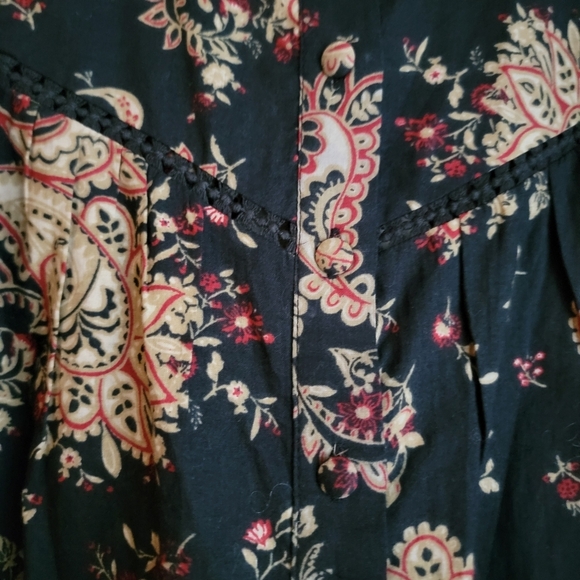Sezane Meadow Blouse in Paisley Noir size 36 NWT - Picture 7 of 12